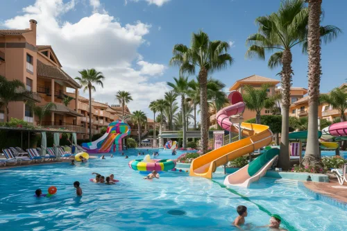 Complexe hôtelier offrant des attractions aquatiques uniques pour toute la famille.